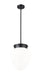 Pendant Z-Lite 1945P12-MB Matte Black Gideon 1 Light Pendant Z-Lite