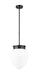 Pendant Z-Lite 1945P12-MB Matte Black Gideon 1 Light Pendant Z-Lite