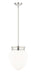 Pendant Z-Lite 1945P12-PN Polished Nickel Gideon 1 Light Pendant Z-Lite