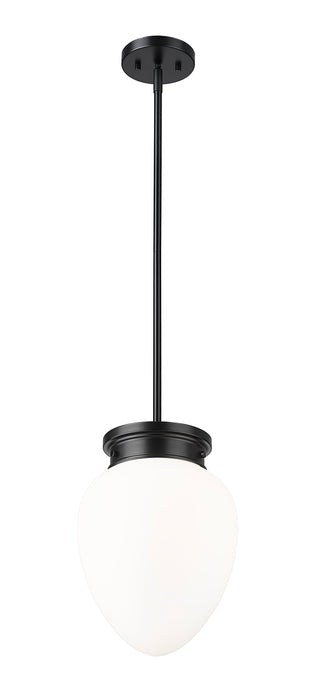 Pendant Z-Lite 1945P9-MB Matte Black Gideon 1 Light Pendant Z-Lite