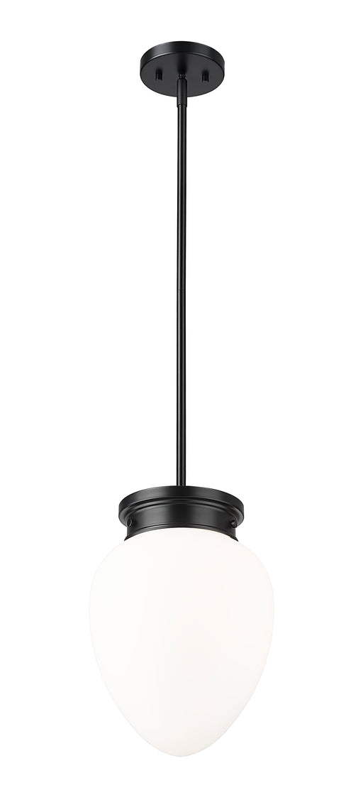 Pendant Z-Lite 1945P9-MB Matte Black Gideon 1 Light Pendant Z-Lite