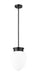 Pendant Z-Lite 1945P9-MB Matte Black Gideon 1 Light Pendant Z-Lite