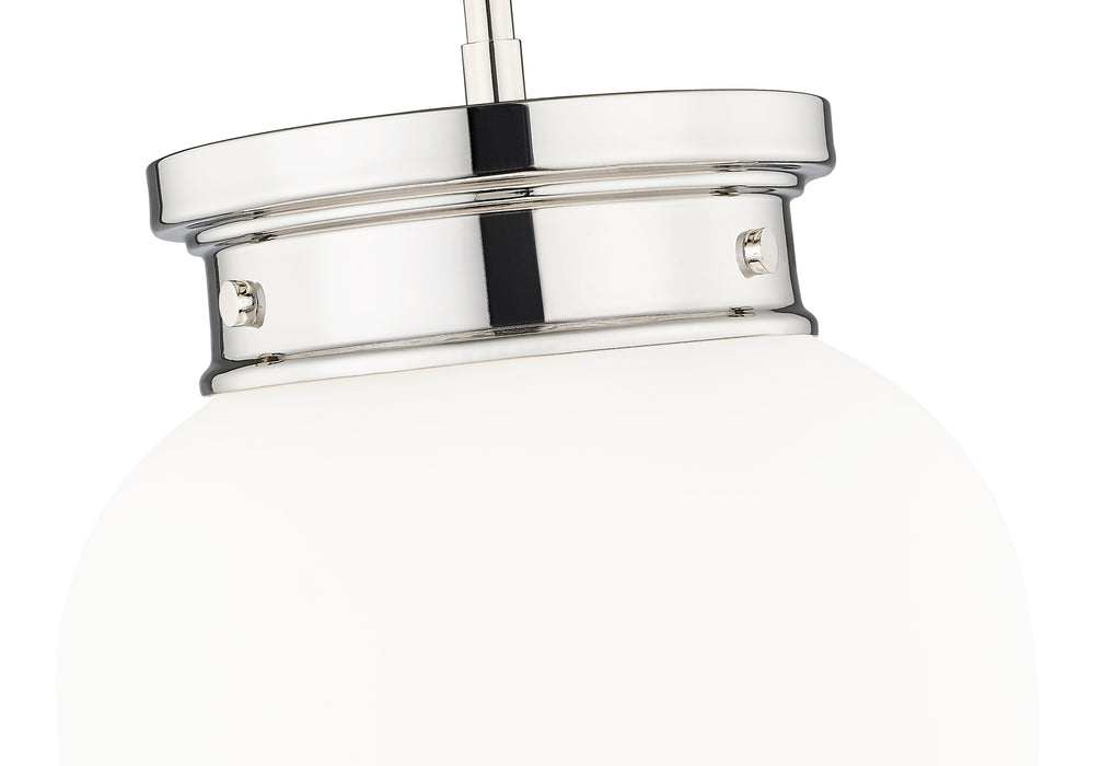 Pendant Z-Lite 1945P9-PN Polished Nickel Gideon 1 Light Pendant Z-Lite