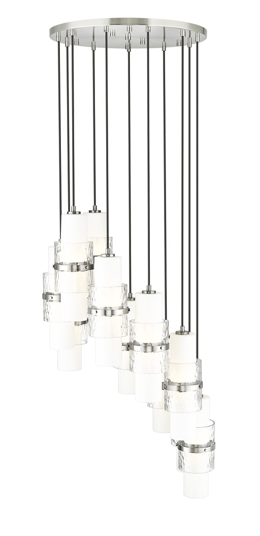 Chandelier Z-Lite 1946P-11R-BN Brushed Nickel Cayden 11 Light Chandelier Z-Lite