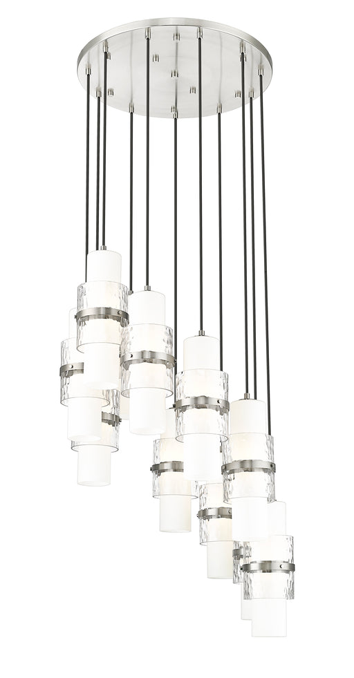 Chandelier Z-Lite 1946P-11R-BN Brushed Nickel Cayden 11 Light Chandelier Z-Lite