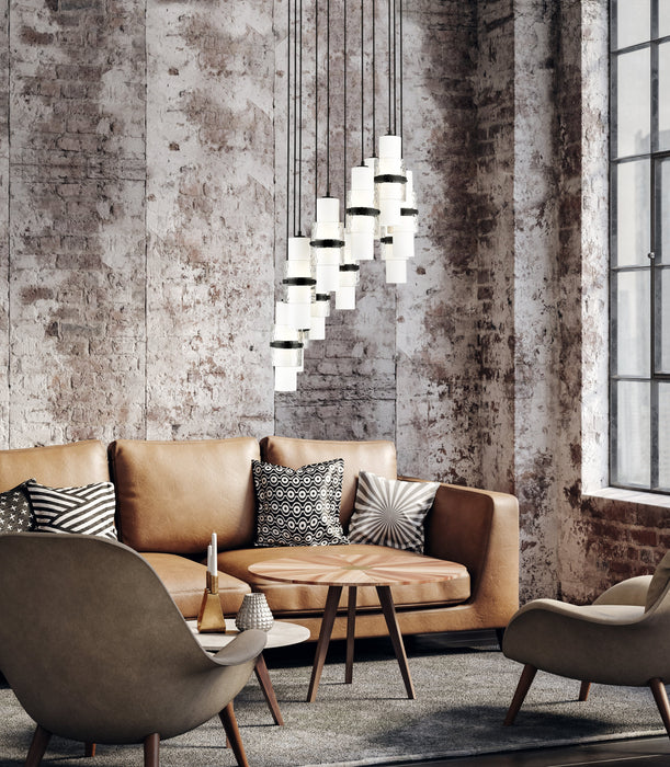 Chandelier Z-Lite 1946P-11R-MB Matte Black Cayden 11 Light Chandelier Z-Lite