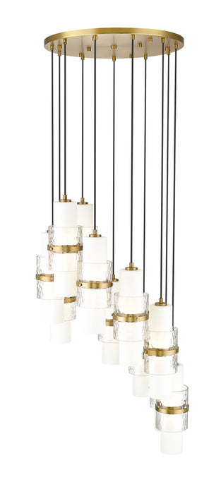 Chandelier Z-Lite 1946P-11R-MGLD Modern Gold Cayden 11 Light Chandelier Z-Lite