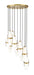 Chandelier Z-Lite 1946P-11R-MGLD Modern Gold Cayden 11 Light Chandelier Z-Lite