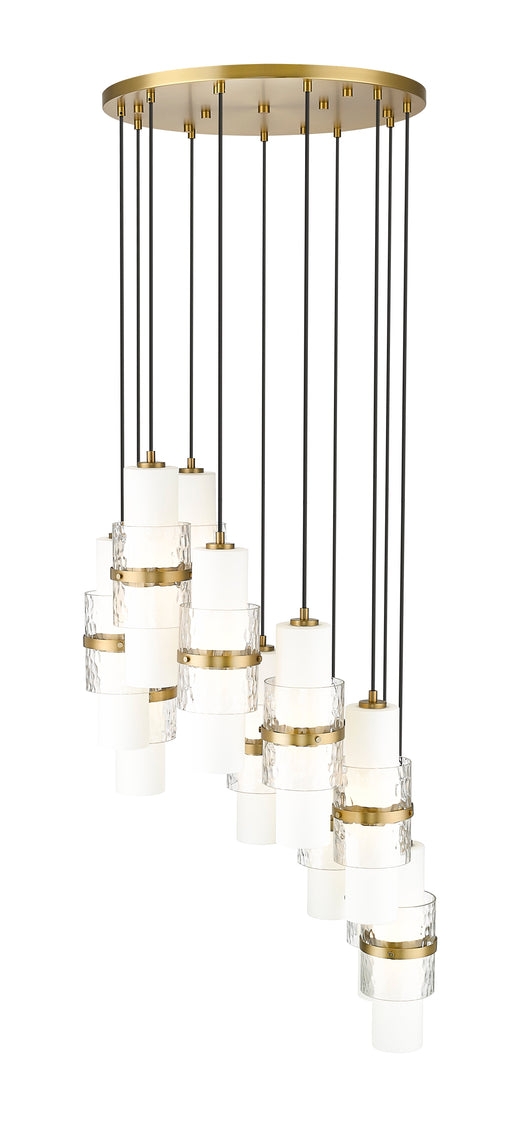Chandelier Z-Lite 1946P-11R-MGLD Modern Gold Cayden 11 Light Chandelier Z-Lite