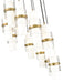 Chandelier Z-Lite 1946P-11R-MGLD Modern Gold Cayden 11 Light Chandelier Z-Lite