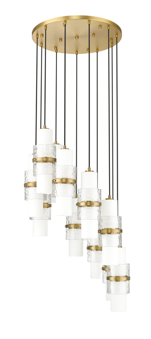 Chandelier Z-Lite 1946P-11R-MGLD Modern Gold Cayden 11 Light Chandelier Z-Lite