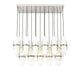 Linear Chandelier Z-Lite 1946P-17L-BN Brushed Nickel Cayden 17 Light Linear Chandelier Z-Lite