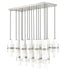 Linear Chandelier Z-Lite 1946P-17L-BN Brushed Nickel Cayden 17 Light Linear Chandelier Z-Lite