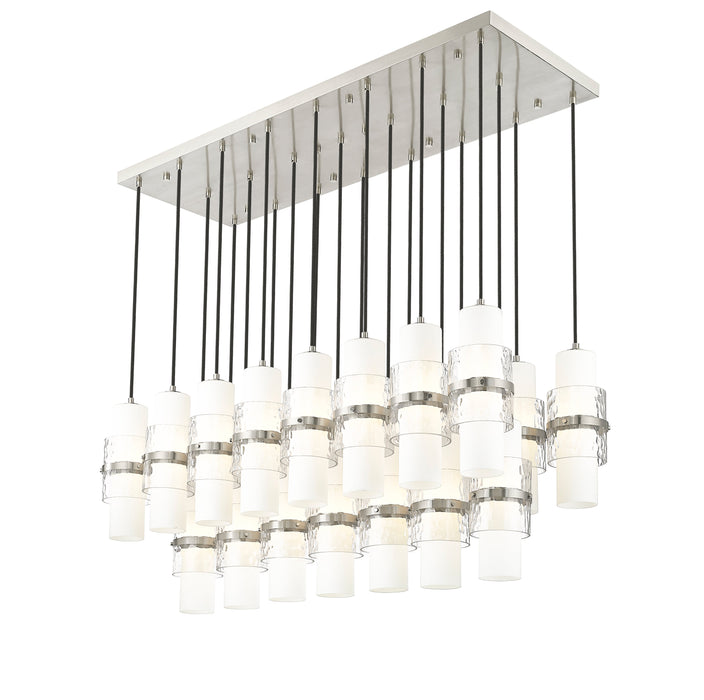 Linear Chandelier Z-Lite 1946P-23L-BN Brushed Nickel Cayden 23 Light Linear Chandelier Z-Lite