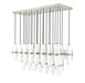 Linear Chandelier Z-Lite 1946P-23L-BN Brushed Nickel Cayden 23 Light Linear Chandelier Z-Lite