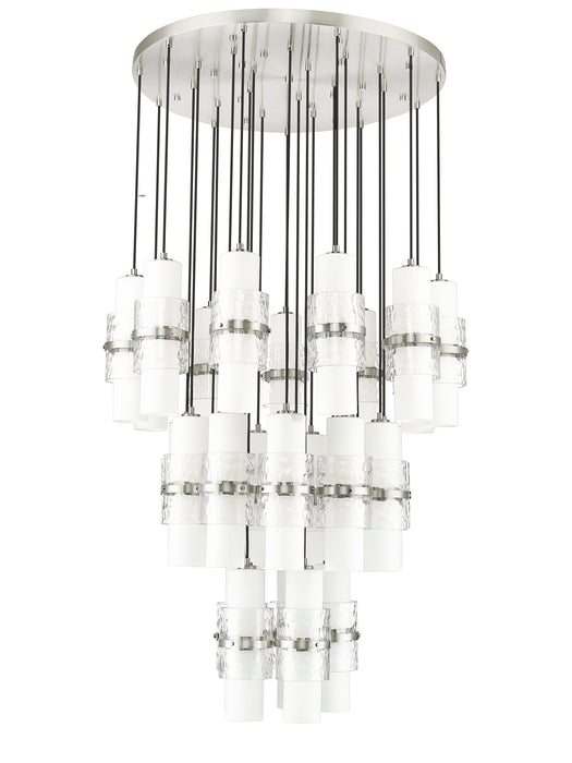 Chandelier Z-Lite 1946P-27R-BN Brushed Nickel Cayden 27 Light Chandelier Z-Lite