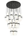 Chandelier Z-Lite 1946P-27R-MB Matte Black Cayden 27 Light Chandelier Z-Lite