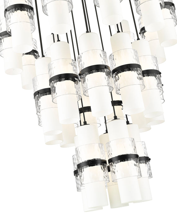 Chandelier Z-Lite 1946P-27R-MB Matte Black Cayden 27 Light Chandelier Z-Lite