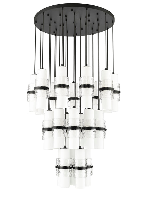 Chandelier Z-Lite 1946P-27R-MB Matte Black Cayden 27 Light Chandelier Z-Lite