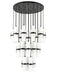 Chandelier Z-Lite 1946P-27R-MB Matte Black Cayden 27 Light Chandelier Z-Lite