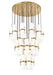Chandelier Z-Lite 1946P-27R-MGLD Modern Gold Cayden 27 Light Chandelier Z-Lite