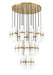 Chandelier Z-Lite 1946P-27R-MGLD Modern Gold Cayden 27 Light Chandelier Z-Lite