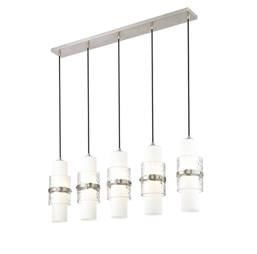 Linear Chandelier Z-Lite 1946P-5L-BN Brushed Nickel Cayden 5 Light Linear Chandelier Z-Lite