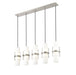 Linear Chandelier Z-Lite 1946P-5L-BN Brushed Nickel Cayden 5 Light Linear Chandelier Z-Lite