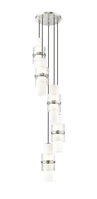 Chandelier Z-Lite 1946P-5R-BN Brushed Nickel Cayden 5 Light Chandelier Z-Lite
