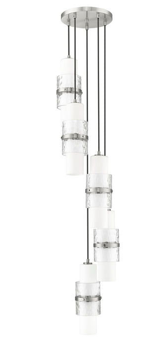 Chandelier Z-Lite 1946P-5R-BN Brushed Nickel Cayden 5 Light Chandelier Z-Lite