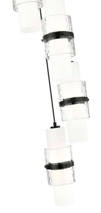 Chandelier Z-Lite 1946P-5R-MB Matte Black Cayden 5 Light Chandelier Z-Lite