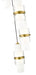 Chandelier Z-Lite 1946P-5R-MGLD Modern Gold Cayden 5 Light Chandelier Z-Lite