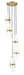 Chandelier Z-Lite 1946P-5R-MGLD Modern Gold Cayden 5 Light Chandelier Z-Lite