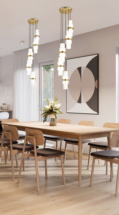 Chandelier Z-Lite 1946P-5R-MGLD Modern Gold Cayden 5 Light Chandelier Z-Lite