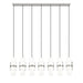 Linear Chandelier Z-Lite 1946P-7L-BN Brushed Nickel Cayden 7 Light Linear Chandelier Z-Lite
