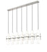 Linear Chandelier Z-Lite 1946P-7L-BN Brushed Nickel Cayden 7 Light Linear Chandelier Z-Lite