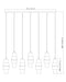 Linear Chandelier Z-Lite 1946P-7L-MGLD Modern Gold Cayden 7 Light Linear Chandelier Z-Lite