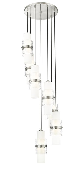 Chandelier Z-Lite 1946P-7R-BN Brushed Nickel Cayden 7 Light Chandelier Z-Lite