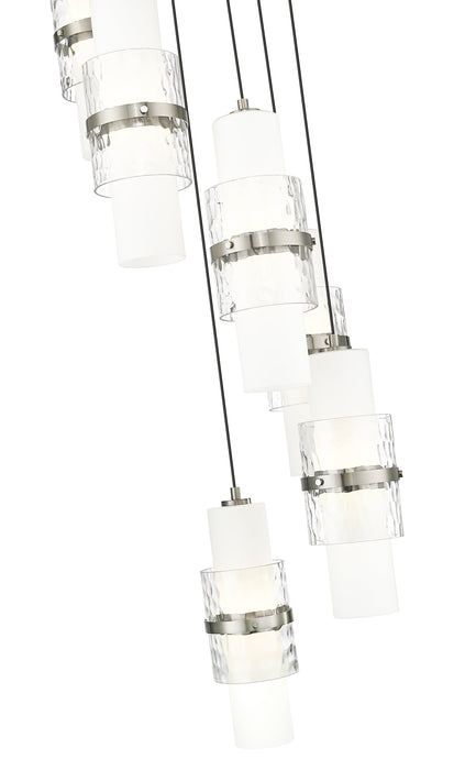 Chandelier Z-Lite 1946P-7R-BN Brushed Nickel Cayden 7 Light Chandelier Z-Lite