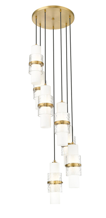 Chandelier Z-Lite 1946P-7R-MGLD Modern Gold Cayden 7 Light Chandelier Z-Lite