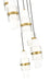 Chandelier Z-Lite 1946P-7R-MGLD Modern Gold Cayden 7 Light Chandelier Z-Lite