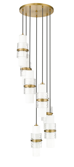 Chandelier Z-Lite 1946P-7R-MGLD Modern Gold Cayden 7 Light Chandelier Z-Lite