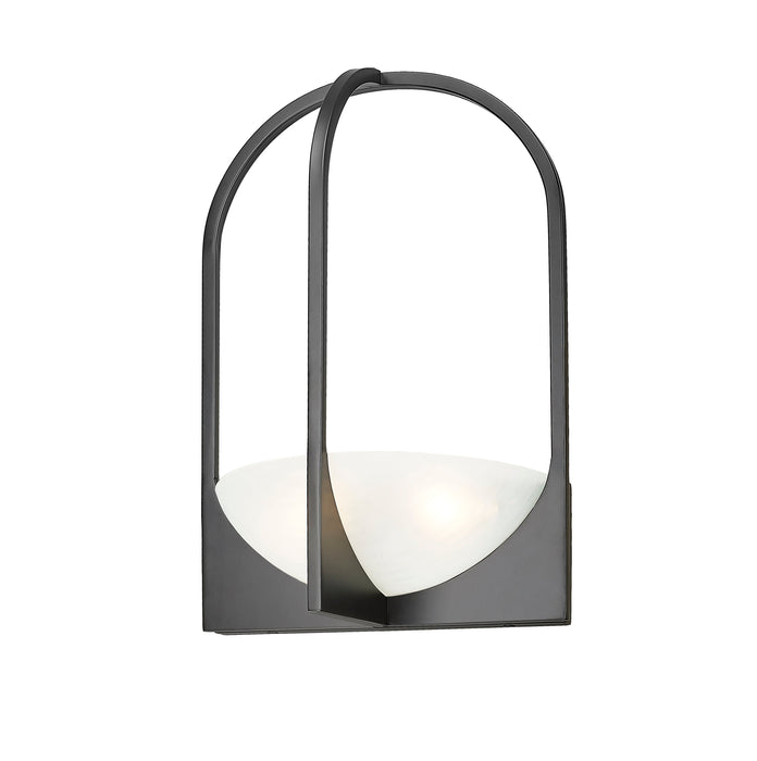 Wall Sconce Z-Lite 1947-2S-MB Matte Black Devon 2 Light Wall Sconce Z-Lite