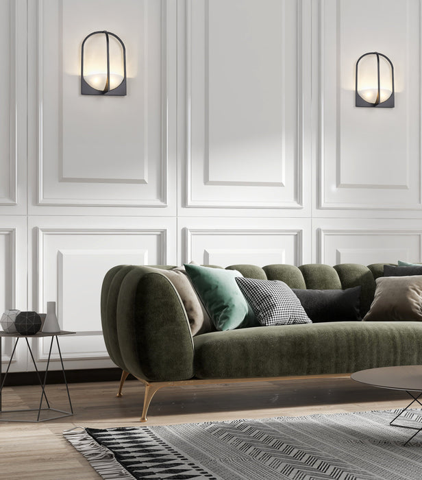 Wall Sconce Z-Lite 1947-2S-MB Matte Black Devon 2 Light Wall Sconce Z-Lite