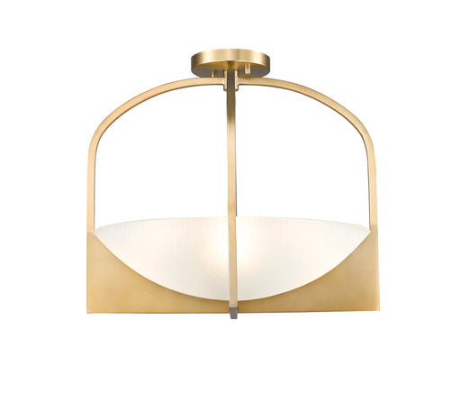 Semi Flush Mount Z-Lite 1947SFS-MGLD Modern Gold Devon 4 Light Semi Flush Mount Z-Lite