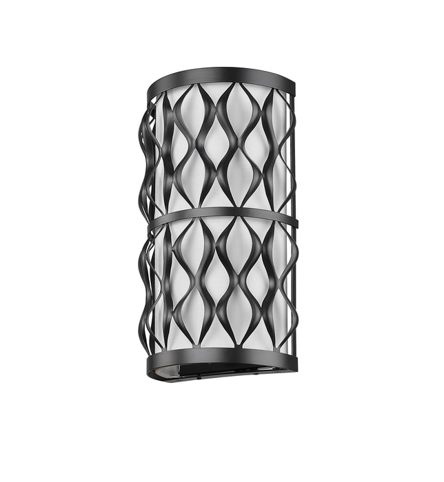 Wall Sconce Z-Lite 1948-2S-MB Matte Black Harden 2 Light Wall Sconce Z-Lite