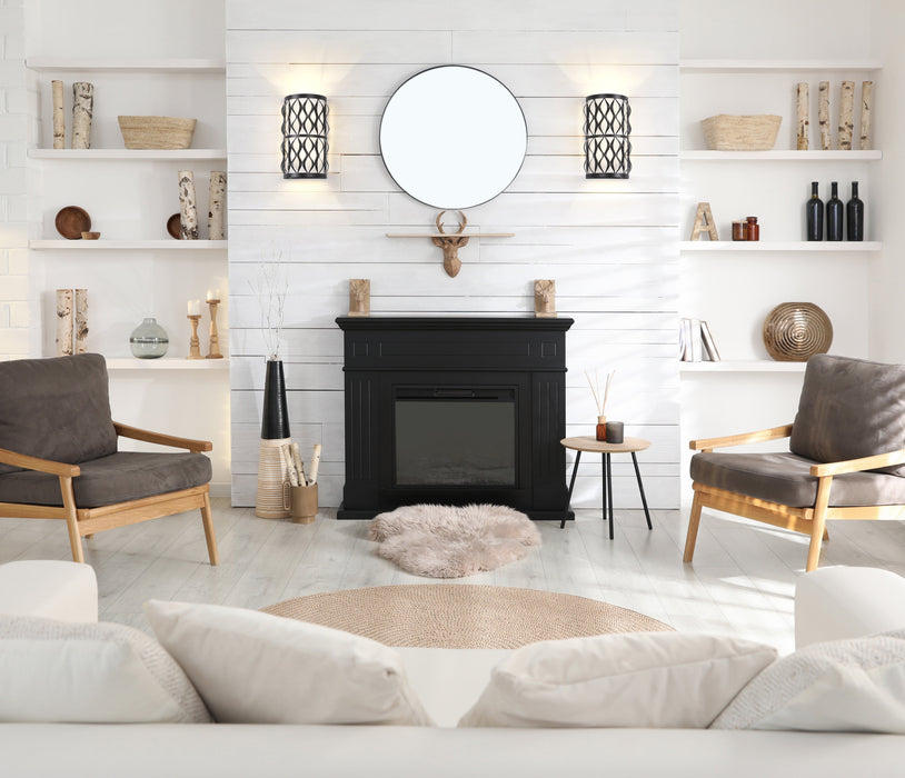 Wall Sconce Z-Lite 1948-2S-MB Matte Black Harden 2 Light Wall Sconce Z-Lite