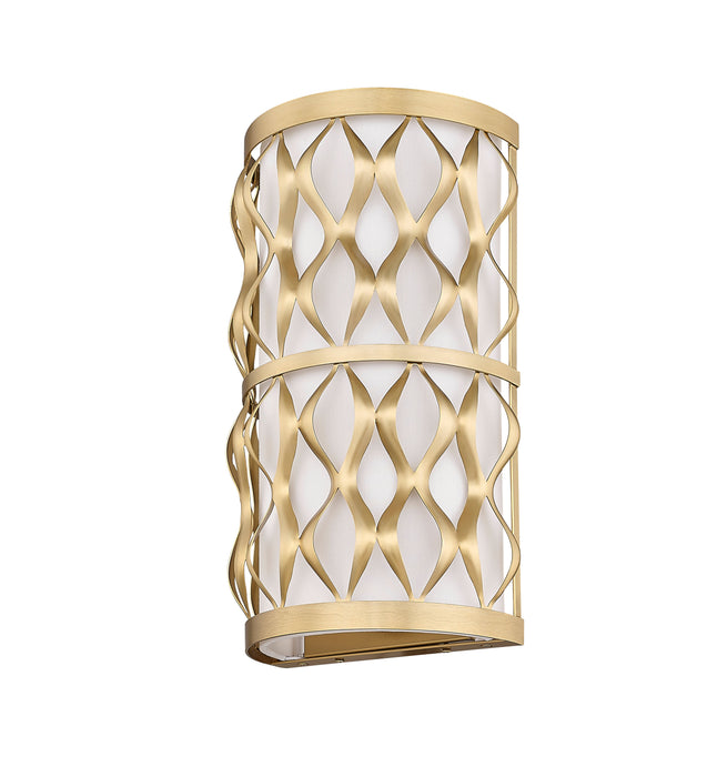 Wall Sconce Z-Lite 1948-2S-MGLD Modern Gold Harden 2 Light Wall Sconce Z-Lite