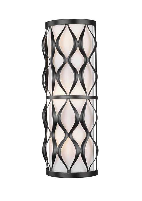 Wall Sconce Z-Lite 1948-3S-MB Matte Black Harden 3 Light Wall Sconce Z-Lite