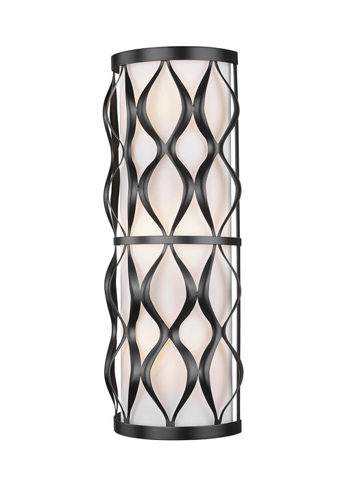 Wall Sconce Z-Lite 1948-3S-MB Matte Black Harden 3 Light Wall Sconce Z-Lite